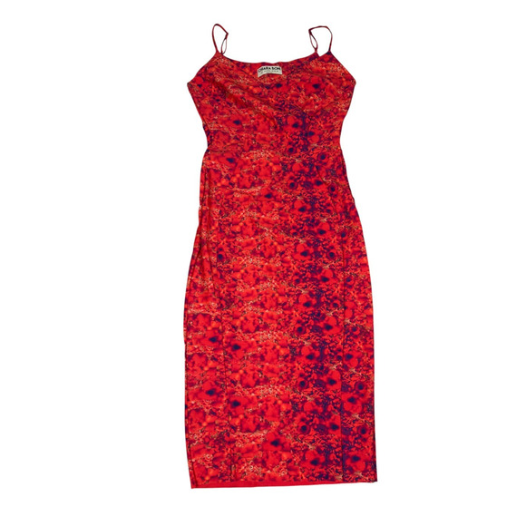 Chiara Boni La Petite Robe Womens Size 44 Multicolor Bright V-Neck Dress - Picture 1 of 9